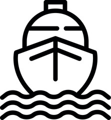 Poster - Ship cargo icon outline vector. Oil fuel. Petrol energy