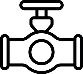 Poster - Gas water tap icon outline vector. Oil tank. Gasoline energy