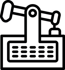 Poster - Oil tower icon outline vector. Gas petrol. Diesel energy