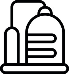 Poster - Fuel tank icon outline vector. Oil tanker. Energy cargo