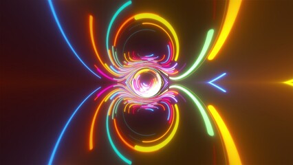 Poster - Colorful glow lights
