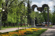 Monument to victims of Civil War in Russia. City Garden. Krasnodar. Russia