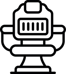 Poster - Esport chair icon outline vector. Gaming room. Game arms