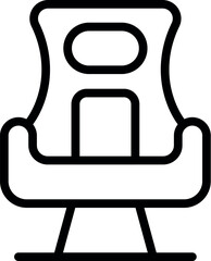 Poster - Work chair icon outline vector. Gamer equipment. Home work