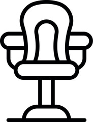 Poster - Luxury seat icon outline vector. Game chair. Console art desk