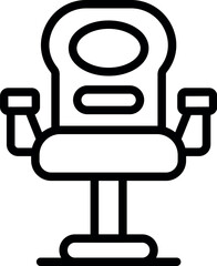 Poster - Gamer seat icon outline vector. Gaming equipment. Home work