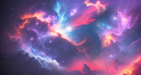 Wall Mural - abstract fantasy deep space . galaxy, cosmos background.