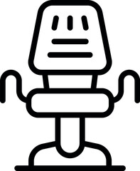 Poster - Stream chair icon outline vector. Gaming room. Online pc