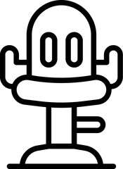 Poster - Industry seat icon outline vector. Room gaming. Pc web