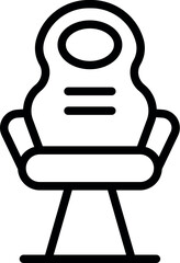 Poster - Modern gamer chair icon outline vector. Room gaming. Pc web