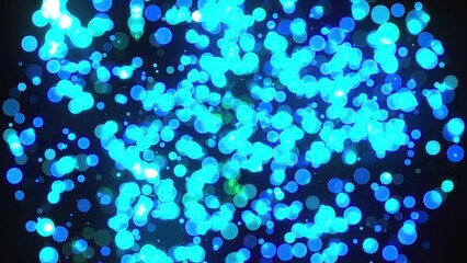 Poster - Glowing particles