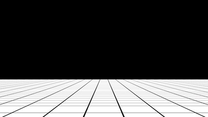 Poster - black grid on white