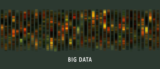 Wall Mural - Big data visualization