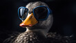 The Spectacled Quacker: A Visionary Duck. Generative AI
