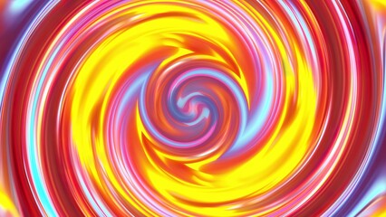 Poster - Swirling spiral circles.