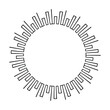 © TukTuk Design - Circle frame round border design shape icon for decorative vintage doodle element for design in vector illustration