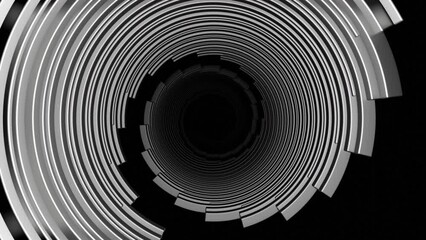 Poster - Hypnotic spinning colorful spiral of narrow lines. Design. Rotating stripes with the effect of whirl.
