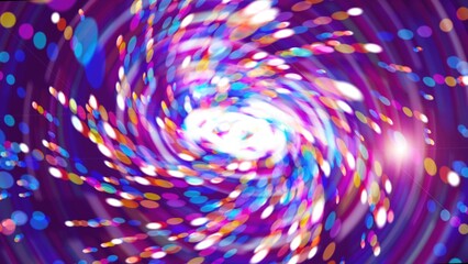 Poster - Bright purple abstract flash in the space, modern computer generated background, 3d render backdrop