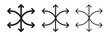Versatile line icon set. Multipurpose function symbol. Multifunction signs. Stock vector