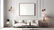 © LetsRock - Minimalist Interior of modern interior desige 3D rendering, generative ai