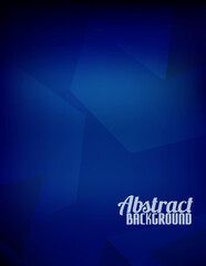 Wall Mural - Abstract dark blue background with simple geometric shapes. Vector pattern