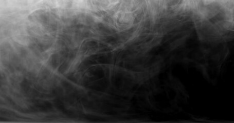 Wall Mural - real wispy smoke blowing and swirling from top left to bottom right diagonal transition mask.