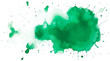 Watercolor green blotch element.