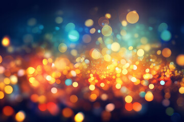 Wall Mural - Bokeh background. color circles