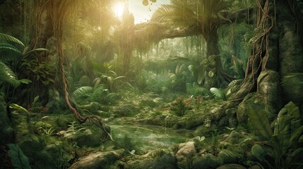 GAME BACKGROUND: 10,000 BC grasslands were open and rolling, home to grazing animals and predators. This ecosystem was vital to survival and shaped the natural world. AI-generated Generative AI