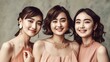 © buritora - キャバクラ・ラウンジ・ガールズバーで働く太眉のアジア人女性グループ