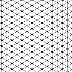 Poster - abstract geometric rhombus dot pattern art.