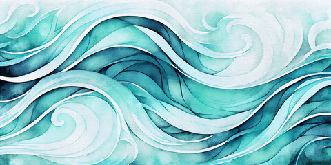 abstract ocean wave texture. blue and white water splash web banner graphic resource as background f