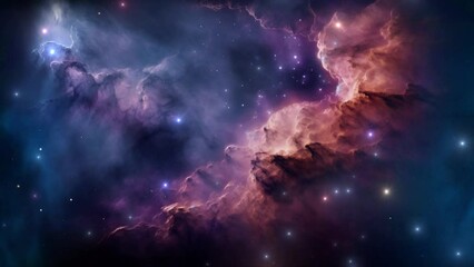 Wall Mural - Beautiful nebula in space - stars - galaxy - cosmos - Concept Art