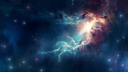 Wall Mural - Beautiful nebula in space - stars - galaxy - cosmos - Concept Art