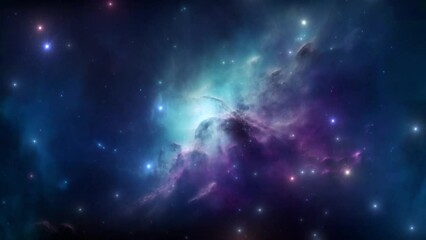 Beautiful nebula in space - stars - galaxy - cosmos - Concept Art