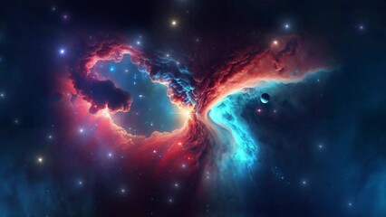 Wall Mural - Beautiful nebula in space - stars - galaxy - cosmos - Concept Art
