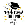 © fafarumba - Graduation hand written lettering Graduate quote. Modern typographic slogan. Vector illustration