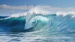 © waranyu - Blue breaking wave with clear water