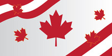 Canada Day Themed Background Design