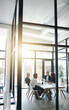 © Donson/peopleimages.com - Planning, strategy and meeting with business people in boardroom for teamwork, brainstorming and solution. Corporate, collaboration and conference with employees in office for negotiation development