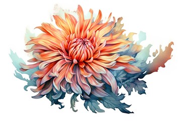 Wall Mural - Amazing and classy image of chrysanthemum flower