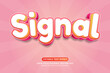 © difaart86 - Signal 3d text effect editable modern style