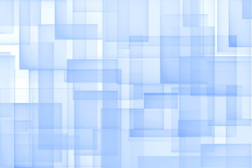 Aufkleber - Light blue background of light overlapping squares