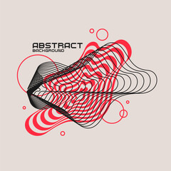 Poster - Composition with geometric shapes. Abstract background for design.