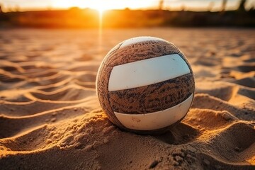 Volleyball, beach summer sport (Ai generated)