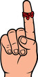 String around the finger reminder PNG illustration