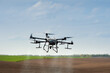 © pavlobaliukh - agrodrone sprayer sprays fields, precision farming, the latest agriculture