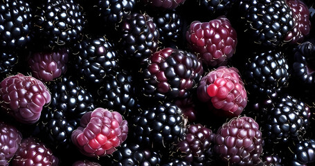 Wall Mural - Berries background for natural seamless concept