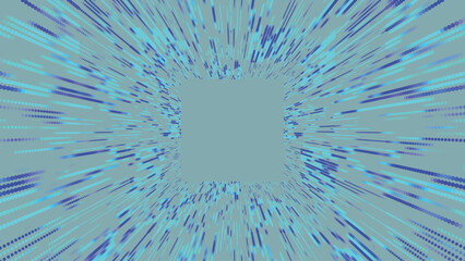 Poster - Colorful Tunnel Background. Abstract digital background. Big data visualization. Data flow information. Concept of digital communication. Wormhole. 3D rendering. Vector illustration.