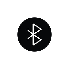Bluetooth icon design with white background stock illustration